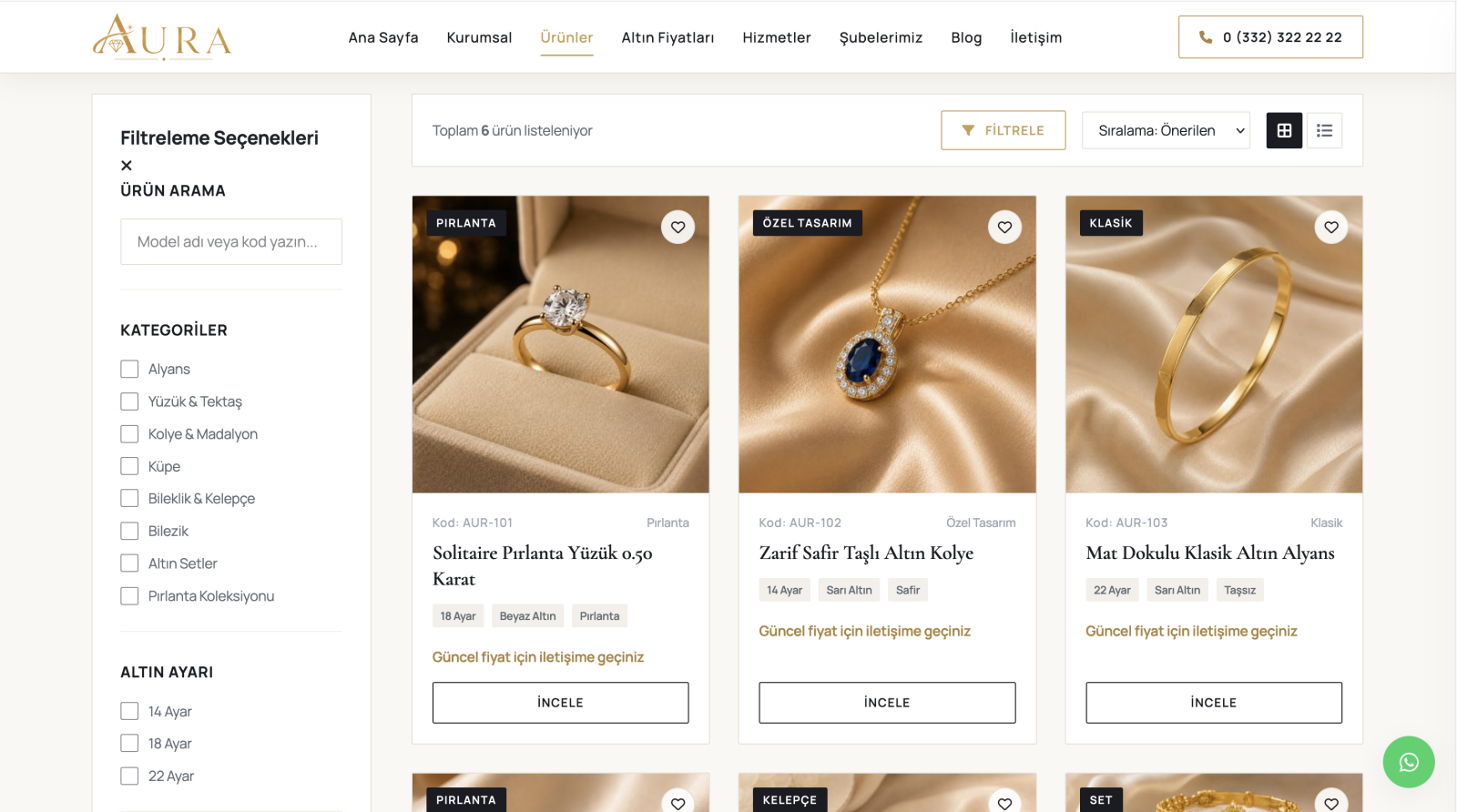Kuyumcu Web Scripti ekran görüntüsü 2