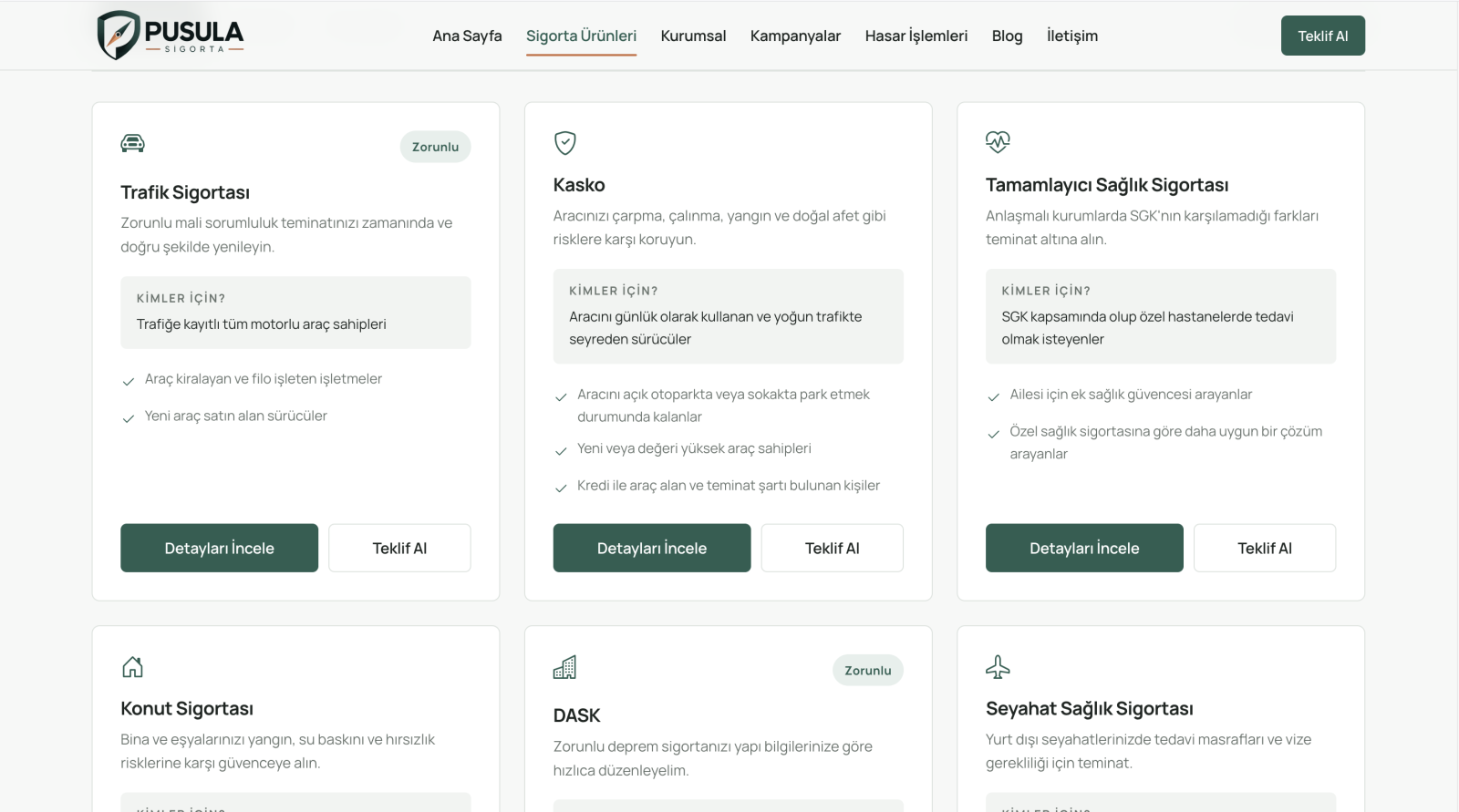 Sigorta Acentesi Web Scripti ekran görüntüsü 2
