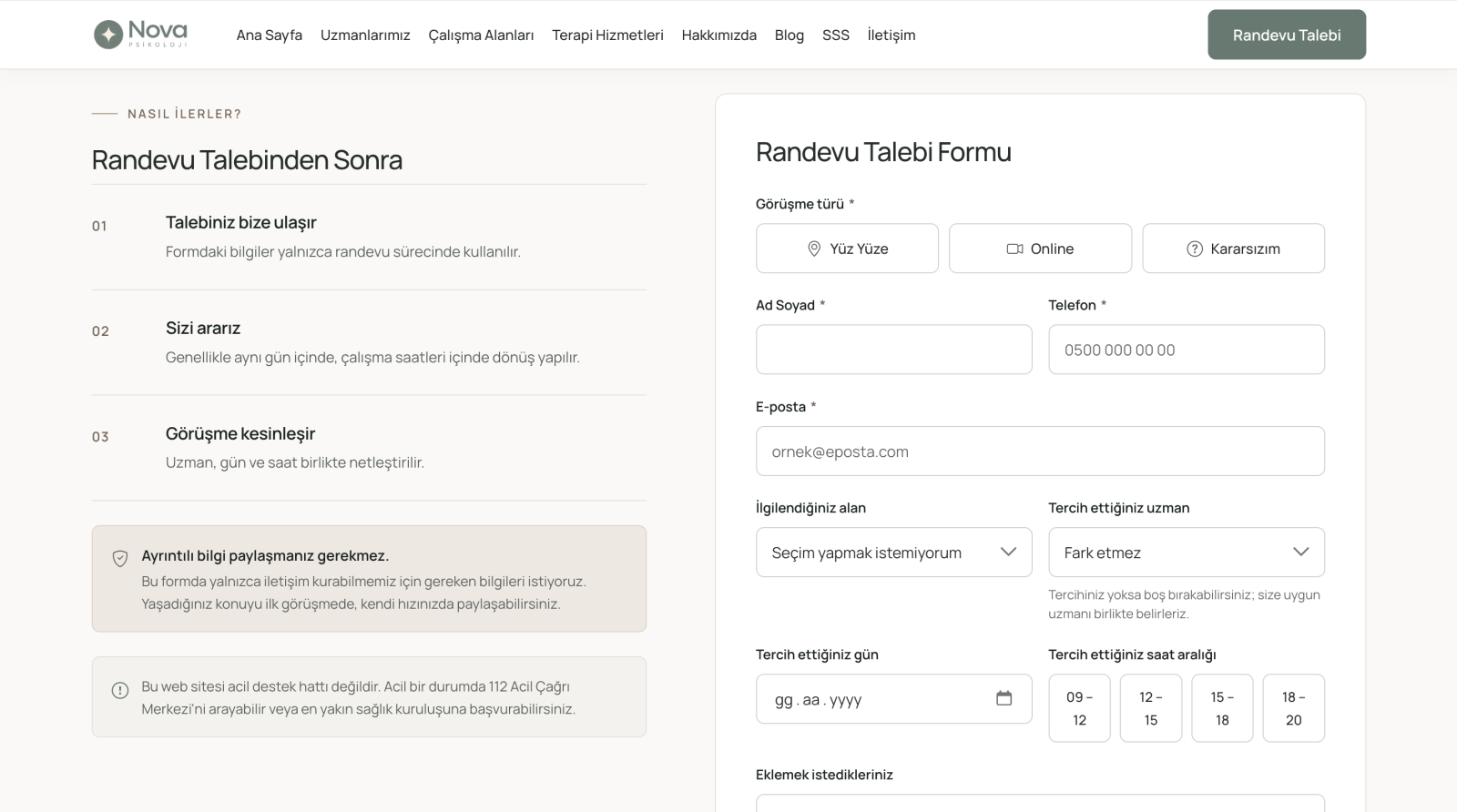 Psikolog ve Klinik Web Scripti ekran görüntüsü 4