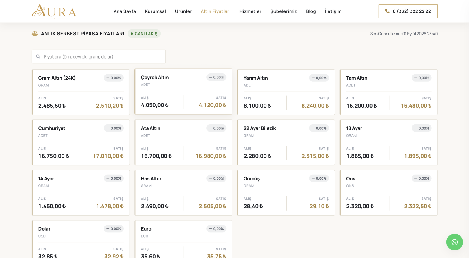 Kuyumcu Web Scripti ekran görüntüsü 4