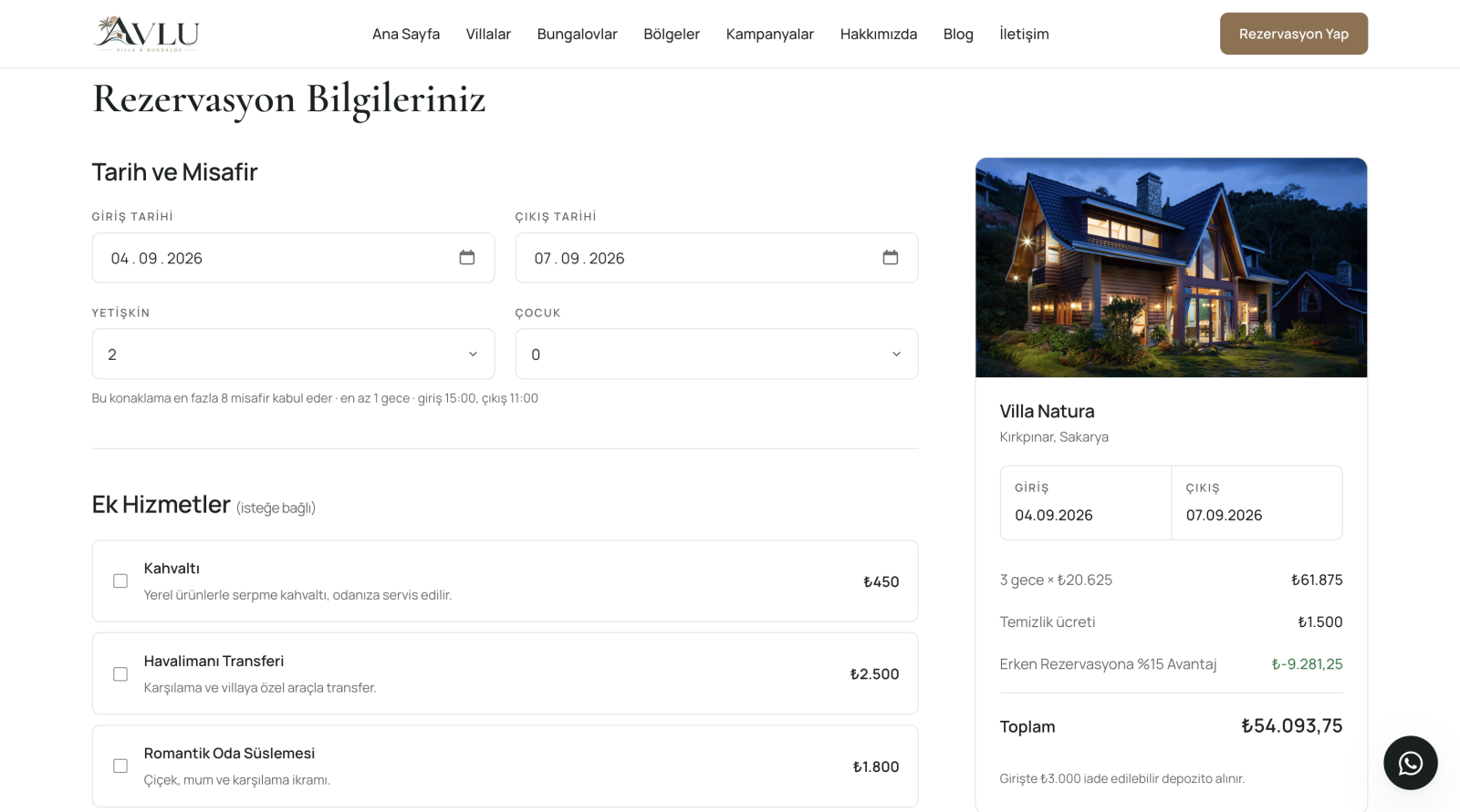 Villa ve Bungalov Kiralama Scripti ekran görüntüsü 4